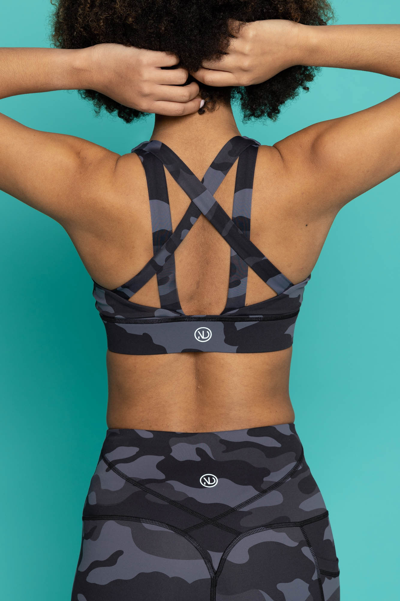 Camo Sport Bra (Grey)