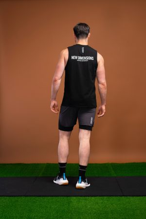 The Benchmark Tank Top (Black) is designed to keep you cool and comfortable in any situation. The cotton blend material is soft and breathable, allowing air to circulate freely and keeping you cool. The stretch in the material ensures you can move without feeling restricted. The sleeveless design and high neckline give you a stylish look, while the lightweight material won’t weigh you down.