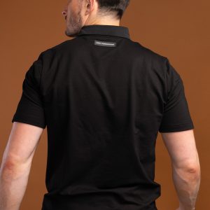 Tailored to move! This Tempo Golf Polo (Black) is engineered for the movement and performance requirements of golf, it’s crafted in a cotton and spandex mix for a light wear with a soft feel. With a classic design, updated here with a modern, sportive 3-button neckline and textured trims. Pair with casual trousers and trainers for a relaxed weekend look whilst perfecting your swing.