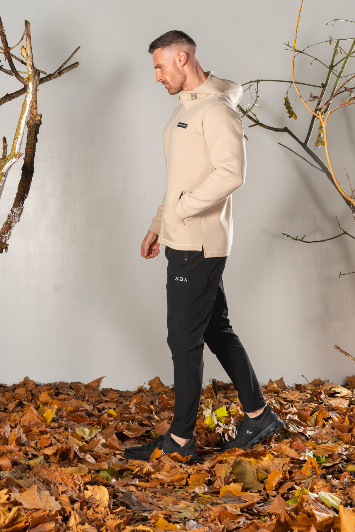 Deluxe Men’s Hoodie (Beige), crafted with our exclusive deluxe material for a truly luxurious and functional experience. This ultra modern hoodie is designed to elevate your style and provide ultimate comfort. Our deluxe material has a unique scuba-like texture that will make you stand out from the crowd.