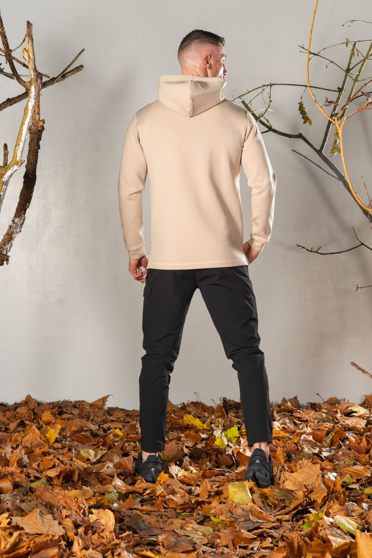 Deluxe Men’s Hoodie (Beige), crafted with our exclusive deluxe material for a truly luxurious and functional experience. This ultra modern hoodie is designed to elevate your style and provide ultimate comfort. Our deluxe material has a unique scuba-like texture that will make you stand out from the crowd.