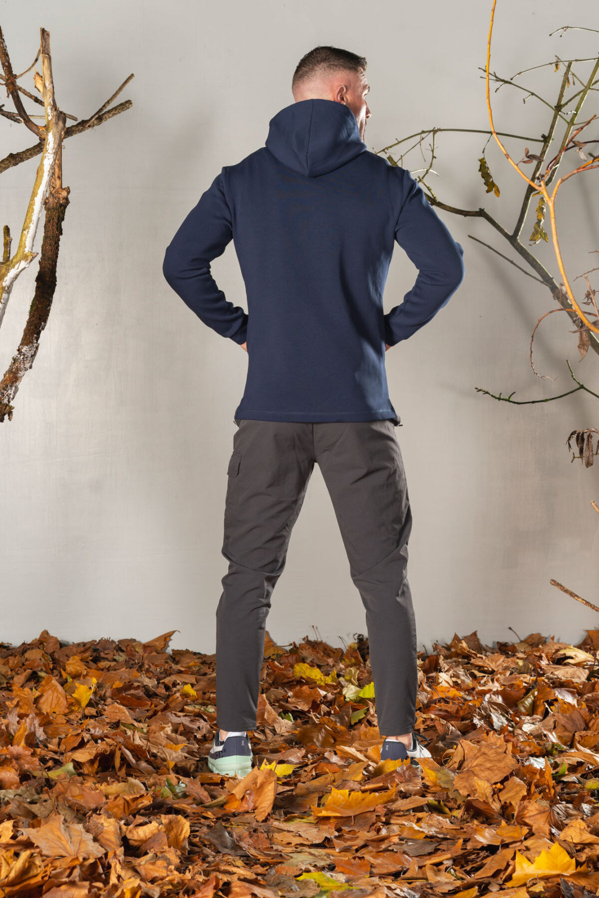 Deluxe Men’s Hoodie (Navy), crafted with our exclusive deluxe material for a truly luxurious and functional experience. This ultra modern hoodie is designed to elevate your style and provide ultimate comfort. Our deluxe material has a unique scuba-like texture that will make you stand out from the crowd.