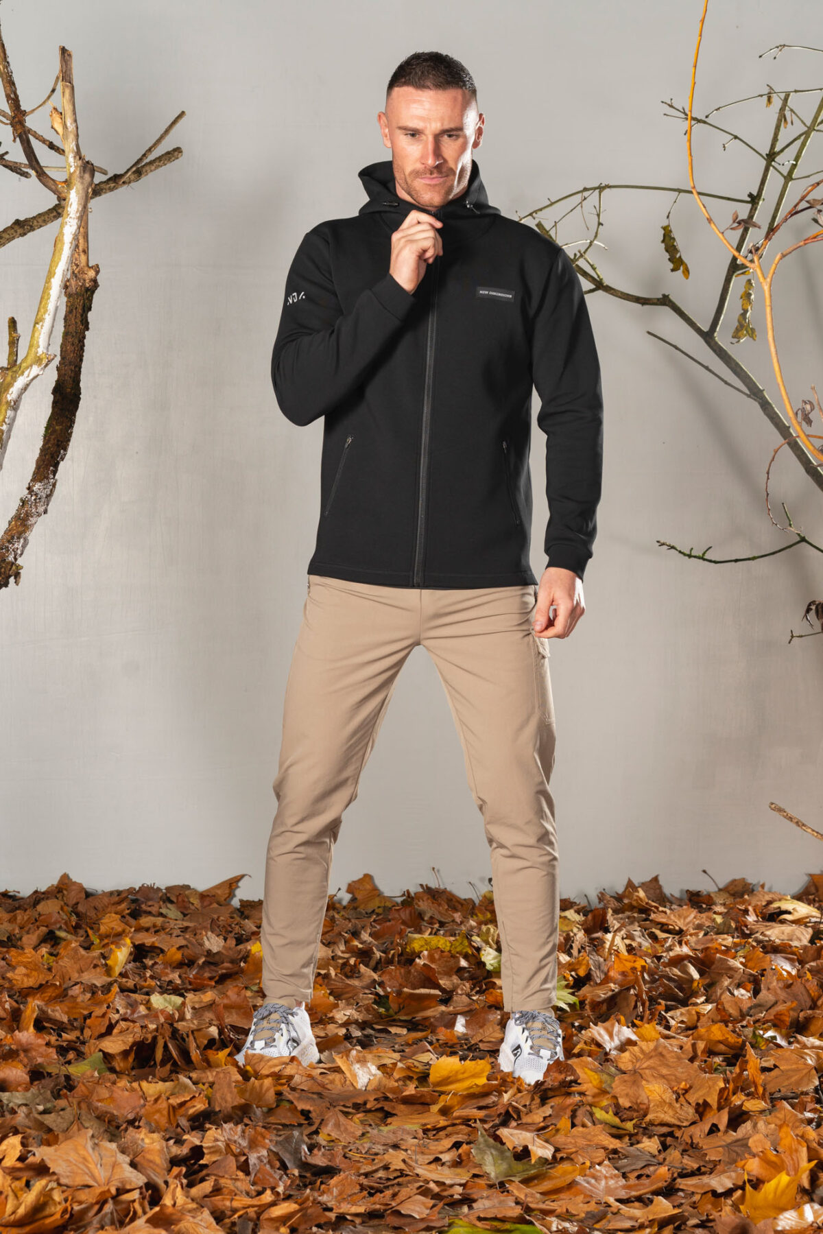 Deluxe Men’s Hoodie (Black), crafted with our exclusive deluxe material for a truly luxurious and functional experience. This ultra modern hoodie is designed to elevate your style and provide ultimate comfort. Our deluxe material has a unique scuba-like texture that will make you stand out from the crowd.