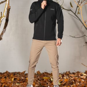 Deluxe Men’s Hoodie (Black), crafted with our exclusive deluxe material for a truly luxurious and functional experience. This ultra modern hoodie is designed to elevate your style and provide ultimate comfort. Our deluxe material has a unique scuba-like texture that will make you stand out from the crowd.