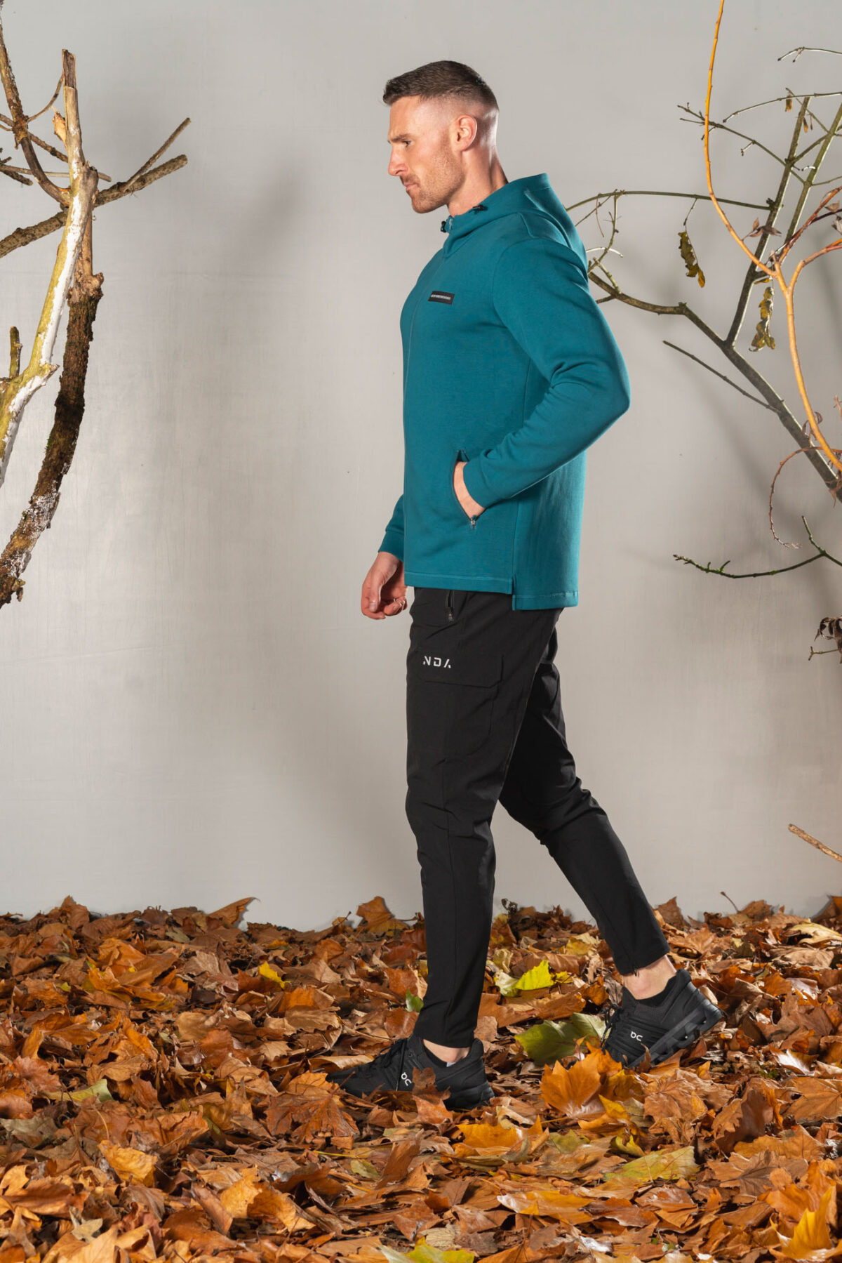 Deluxe Men’s Hoodie (Dark Teal), crafted with our exclusive deluxe material for a truly luxurious and functional experience. This ultra modern hoodie is designed to elevate your style and provide ultimate comfort. Our deluxe material has a unique scuba-like texture that will make you stand out from the crowd.