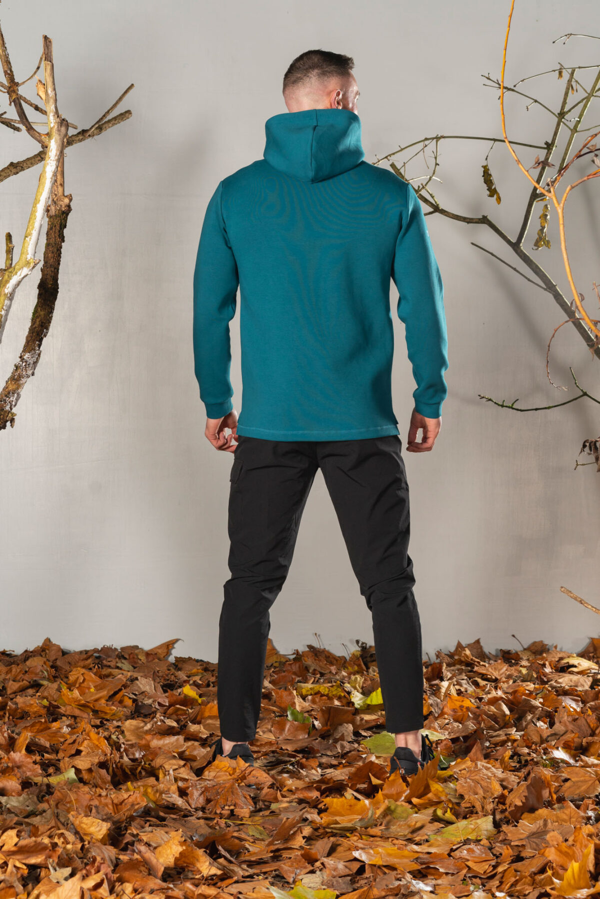 Deluxe Men’s Hoodie (Dark Teal), crafted with our exclusive deluxe material for a truly luxurious and functional experience. This ultra modern hoodie is designed to elevate your style and provide ultimate comfort. Our deluxe material has a unique scuba-like texture that will make you stand out from the crowd.