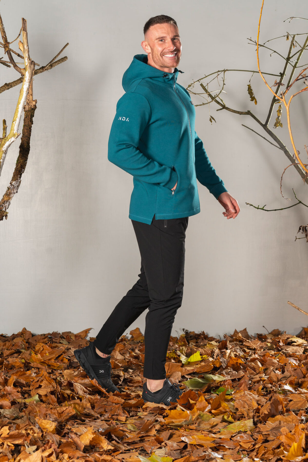 Deluxe Men’s Hoodie (Dark Teal), crafted with our exclusive deluxe material for a truly luxurious and functional experience. This ultra modern hoodie is designed to elevate your style and provide ultimate comfort. Our deluxe material has a unique scuba-like texture that will make you stand out from the crowd.