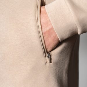 Deluxe Men’s Hoodie (Beige), crafted with our exclusive deluxe material for a truly luxurious and functional experience. This ultra modern hoodie is designed to elevate your style and provide ultimate comfort. Our deluxe material has a unique scuba-like texture that will make you stand out from the crowd.