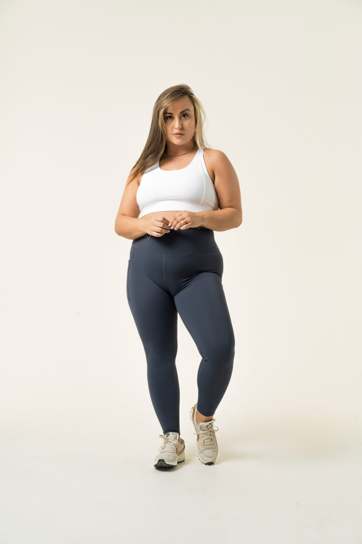 New & Improved Fleece Lined Leggings 2.0 (Navy Teal) have landed just in time for the winter months. With a sleek look and warm cozy feel. Perfect for your outdoor activities or those who seek that extra warmth. Soft to touch, these leggings have been lined with thin fleece that is thermal yet breathable.