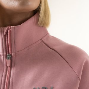 Premium & Practical - the Deluxe ¼ Zip (Blush Pink). Made from our deluxe material, this 1/4 zip is designed to keep you warm and cosy during the colder months. The fabric is soft & heavy to the touch and provides ultimate comfort, making it a must-have for your wardrobe.