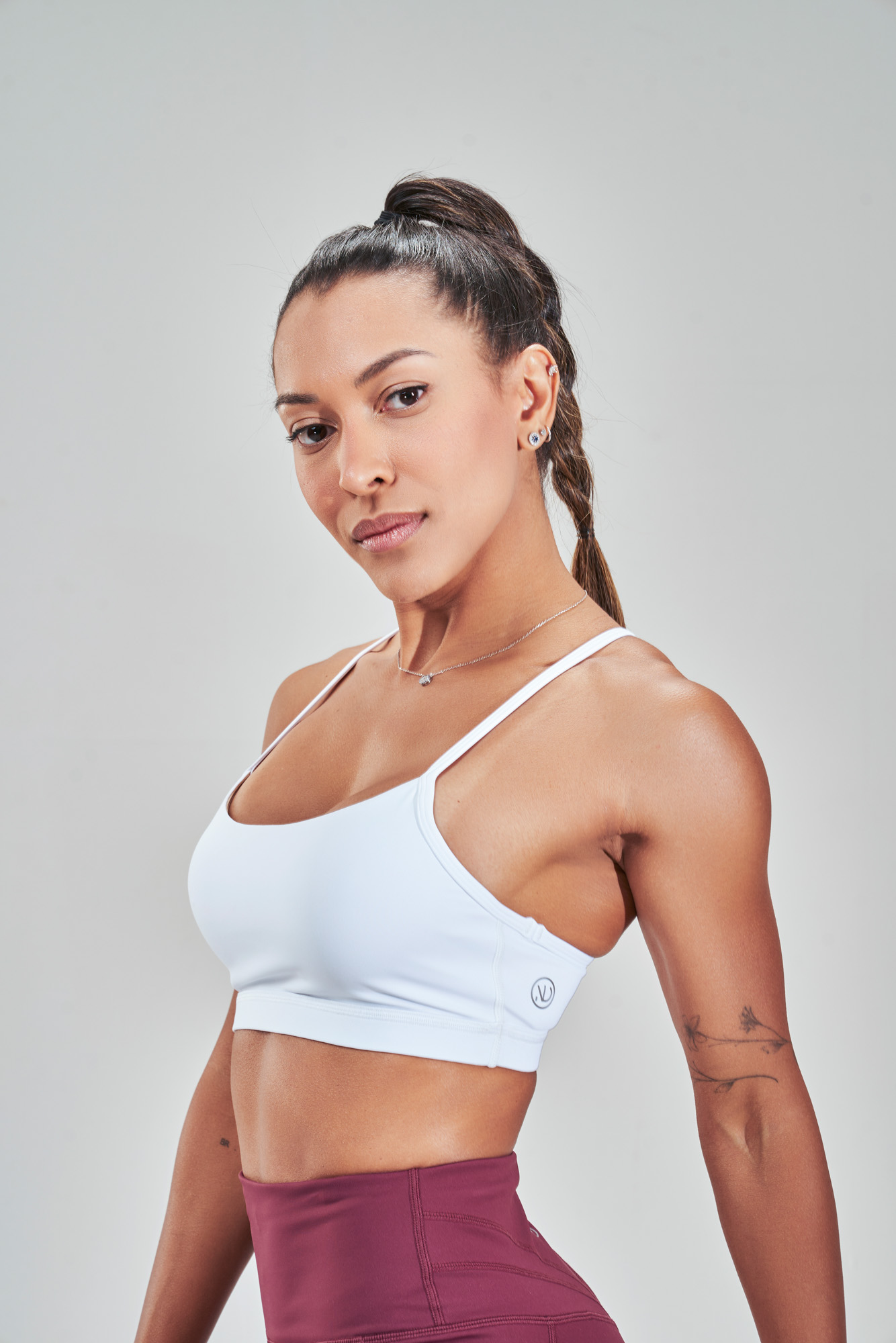 Rise Sports Bra (White)