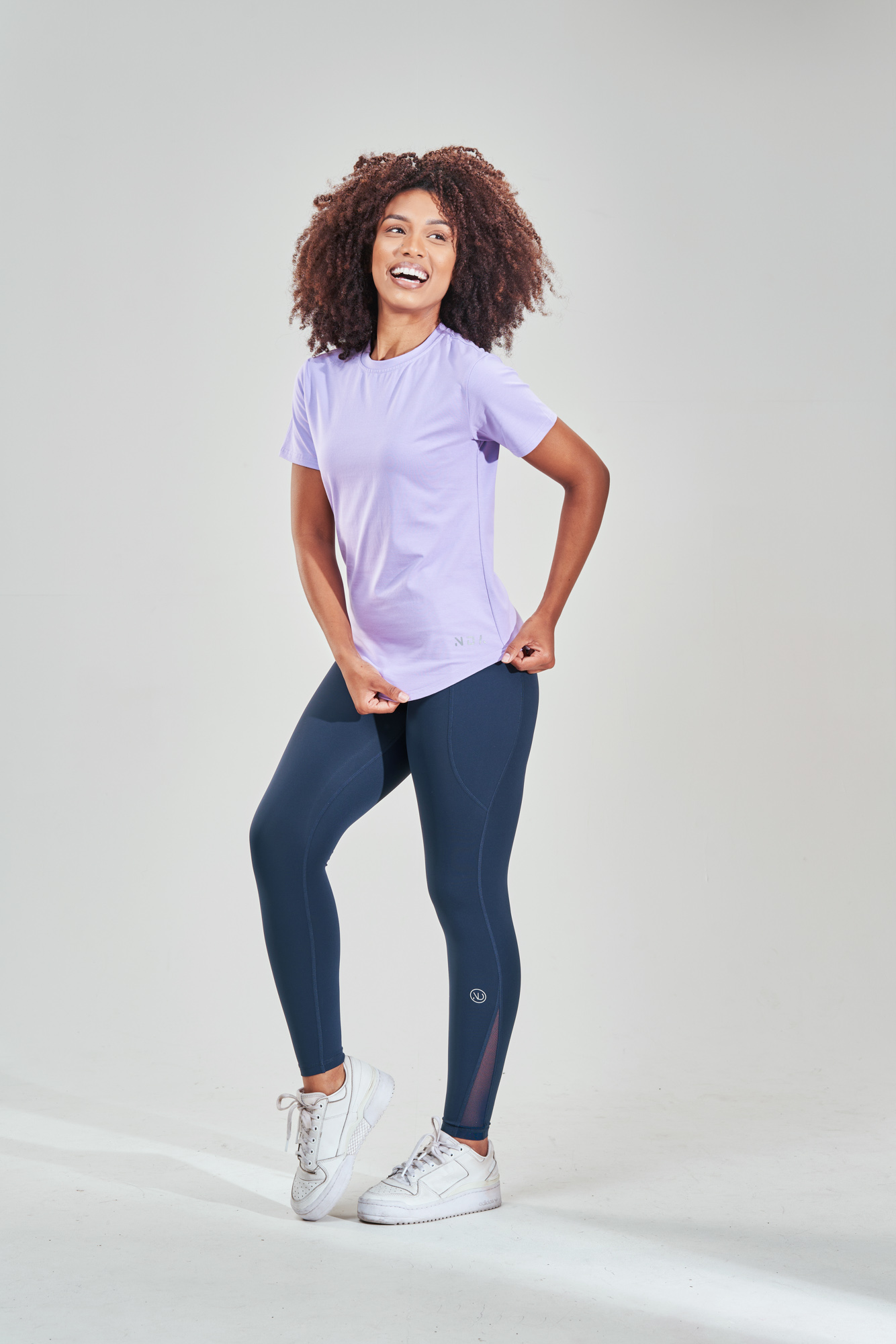 Elevate your athletic wardrobe with the Rise T-Shirt (Lavender). Crafted from a blend of 95% Cotton and 5% Spandex, this t-shirt offers a comfortable and stretchy fit that moves with you during any activity. The reflective logo adds a touch of style and visibility, perfect for outdoor workouts or runs in low light conditions.