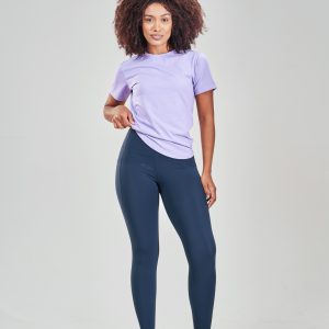 Elevate your athletic wardrobe with the Rise T-Shirt (Lavender). Crafted from a blend of 95% Cotton and 5% Spandex, this t-shirt offers a comfortable and stretchy fit that moves with you during any activity. The reflective logo adds a touch of style and visibility, perfect for outdoor workouts or runs in low light conditions.