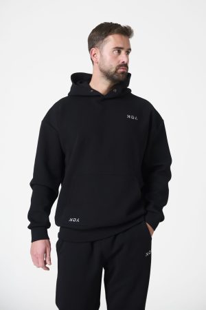Elevate your comfort and style with the Legacy Men's Hoodie (Black), a perfect blend of functionality and fashion. Designed for everyday wear, this hoodie is crafted with a premium fabric blend of 74% Nylon, 20% Polyester, and 20% Spandex, ensuring a luxuriously soft feel, durability, and flexibility for any activity.