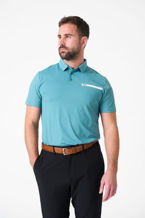Elevate your game with the Elements Cap Sleeve Golf Polo (Teal). Crafted for the modern golfer, this sleek-fit Golf Polo is tailored with a performance-stretch material that ensures effortless movement and moisture-managing properties for all-day comfort. Whether you're on the course or off, this polo strikes the perfect balance of style and functionality.