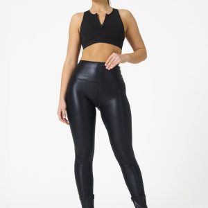 Elevate your fitness wardrobe this winter with our Lux Refined Legging (Black), the ultimate fusion of fitness and fashion. Designed for versatility, these leggings are perfect for workouts or styling from day to night. Featuring a chic leather crackled exterior paired with high-compression material, they offer both functionality and sophistication. Team them with the Elements Sports bra for a coordinated look and an extra boost of motivation. Available in regular and 7/8 lengths, they’re tailored to fit your lifestyle.