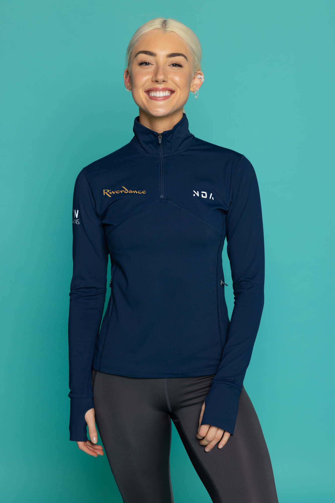 Riverdance ¼ Zip (Navy)