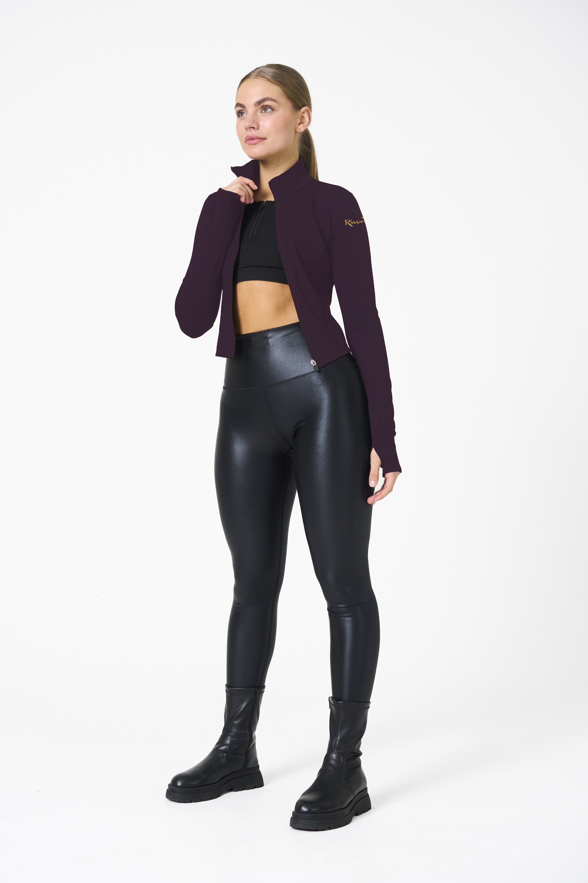 Riverdance Tapered Zip Jacket (Plum)