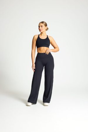 Movida Straight-Leg Pants (Black)